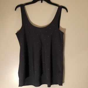Gray Studded Tank Top
